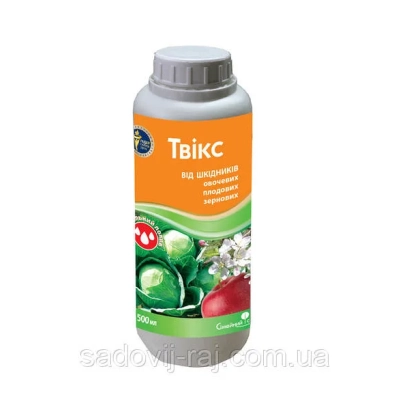 Bottle of insecticide Twix for plant protection