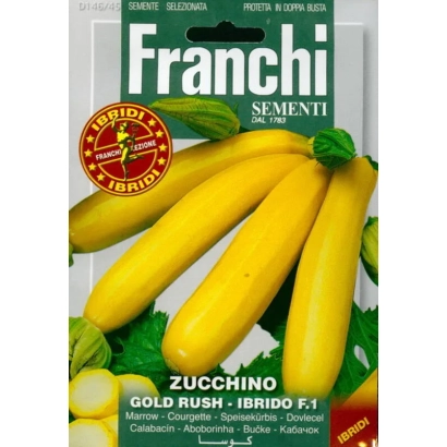 Пакет семян кабачка Gold Rush F1 от Franchi - Голд Раш F1