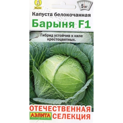 Семенной пакет капусты белокочанной Барыня F1