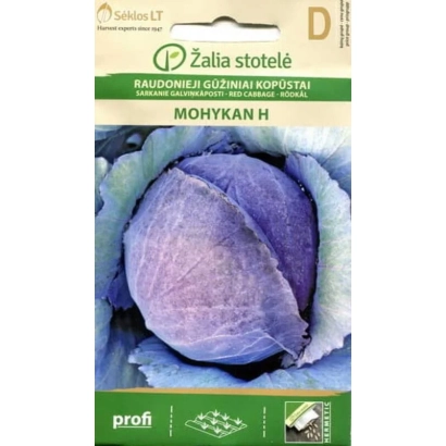 Семена капусты сорта MOHYKAN H на упаковке - МОГИКАН F1