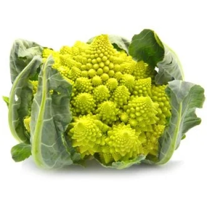 Свежая капуста брокколи на белом фоне - ОМАЛОС