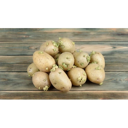 Кучка картоплі на дерев'яній поверхні - Купава