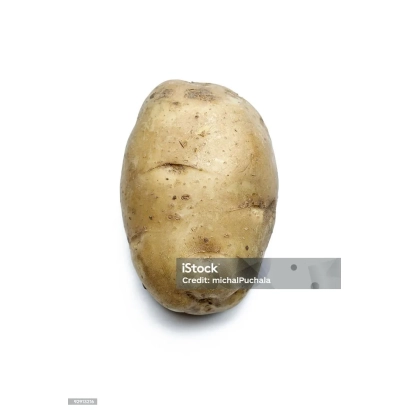 Картофель сорта Ракурс на белом фоне