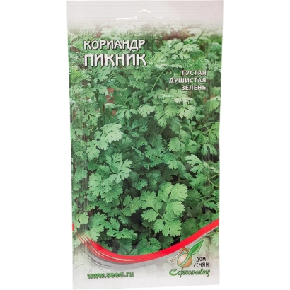 Пакет с семенами кориандра Пикник