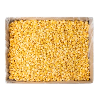 Коробка с желтыми зернами кукурузы без маркировки - БХ 10145