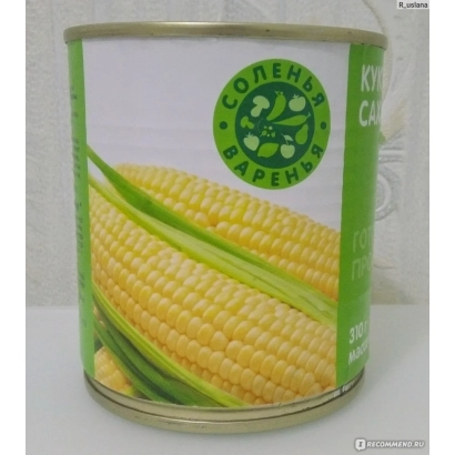 Консервированная кукуруза в банке с логотипом Соленая ферма - Браво (Пирус) / Браво