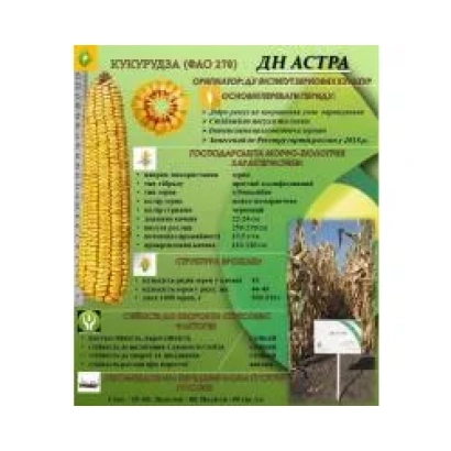 Пакет семян кукурузы ДН АСТРА с изображением початка и поля - ДСП 2563 Е 3