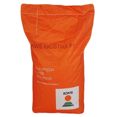 Оранжевый мешок с семенами кукурузы KWS AKUSTIKA F1 - КВС АДАЖИО