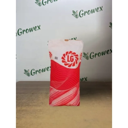 Красный пакет с логотипом LG и надписью Growex на фоне - ЛГ31332