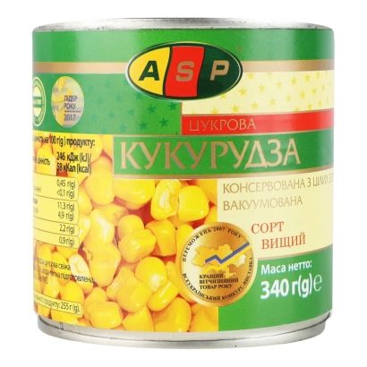 Консервированная кукуруза в банке ASP - НПИД 4820