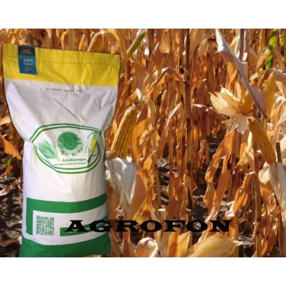 Мешок семян кукурузы с логотипом Agropom на фоне поля - ПХ 269 Х