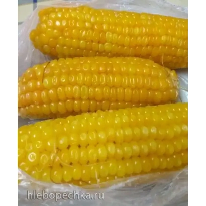 Три початка желтой кукурузы в прозрачной упаковке - Смотрич МВ