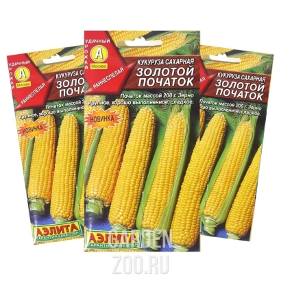 Пакет с семенами кукурузы ЗОЛОТОЙ ПОЧАТОК 182 МВ