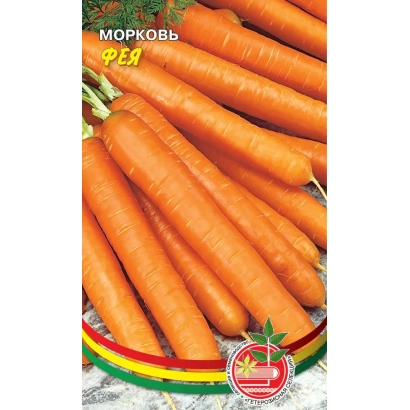 Морковь Фея на упаковке семян