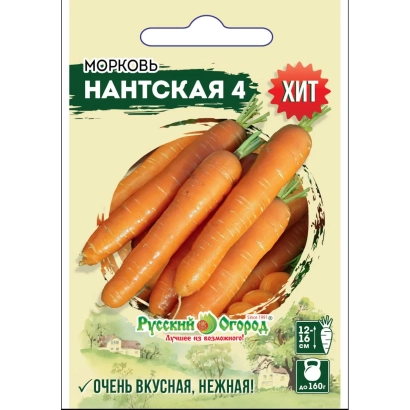 Carrot seed packet variety Nansenka 4
