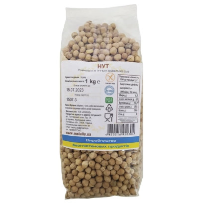 Пакет с нутом весом 1 кг от бренда НУТ - Зодиак
