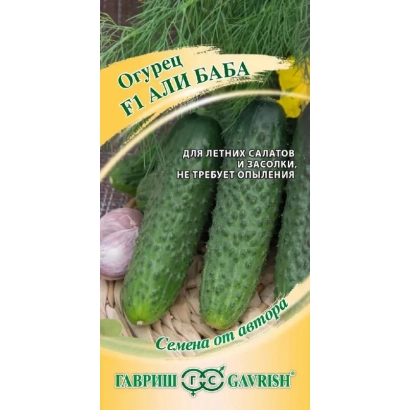 Seed packet of cucumber variety Gali Baba