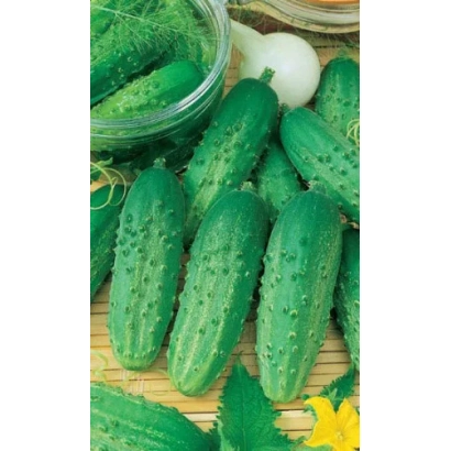 Свежие огурцы на бамбуковой подложке с желтым цветком - ЭЛЕКТРОН 2