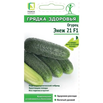 Seed packet of cucumber Enj 21 F1