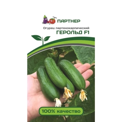 Семенна пачка огіроча ГЕРОЛЬД F1 з зображенням плодів