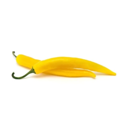 Желтый перец на белом фоне - Джиалте