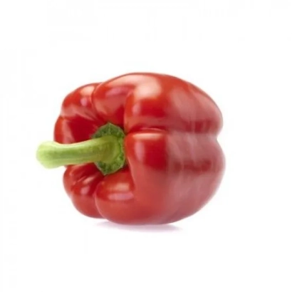 Красный болгарский перец на белом фоне - Нагано