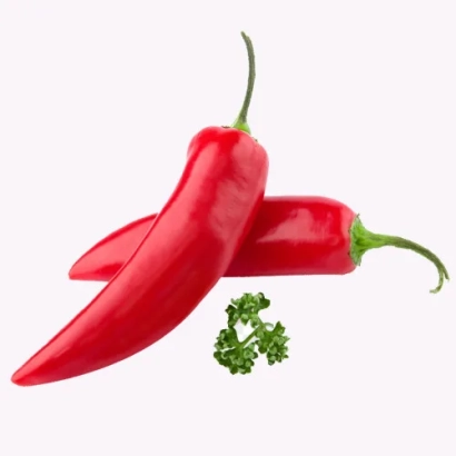 Червоний перець на білому фоні - Рапіра