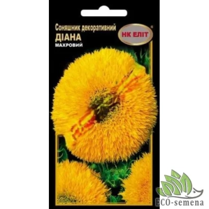 Seed packet of sunflower Daina with flower image
