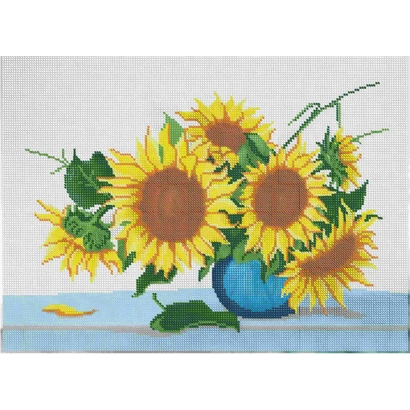 Ваза з підсо́лнечниками на фоні сітки - С 117 М