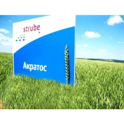 Hero image of Akratos wheat against a field background