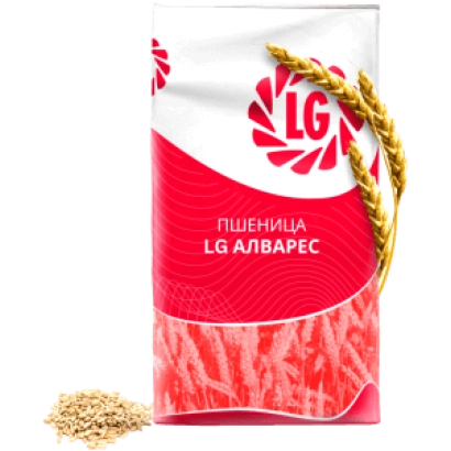 Bag of wheat LG ALVARES with stalk and grain illustration - ALAZAR