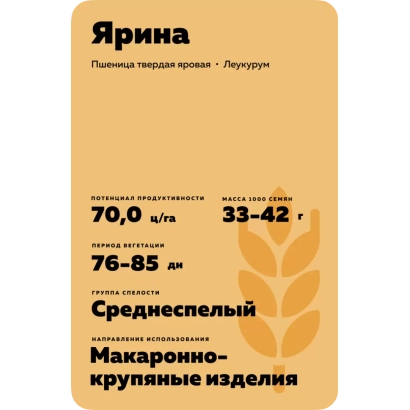Пакет насіння Ярина для пшениці
