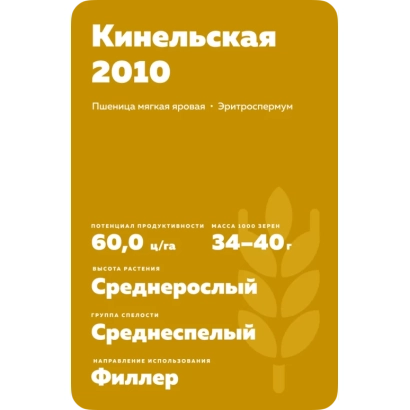 Пакет насіння пшениці Кінельська 2010