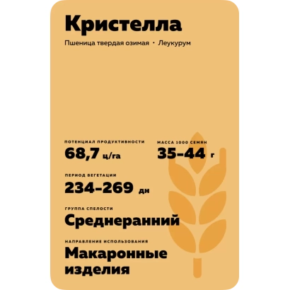 Пакет семян пшеницы Кристелла