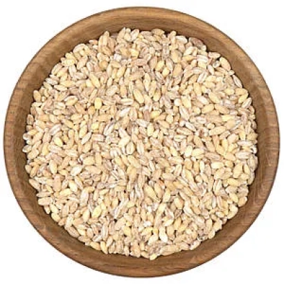 Крупні зерна пшениці в дерев'яній мисці - Перібонка