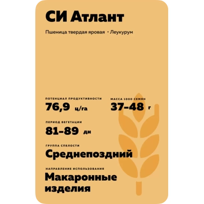 Пакет семян пшеницы СИ АТЛАНТ