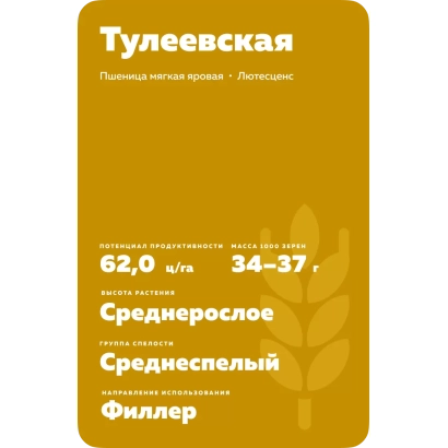 Пакет семян пшеницы Тулеевская