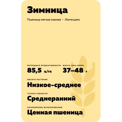 Wheat seed bag Zimnitsa