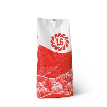 Красно-белый пакет с логотипом LG - Аквила