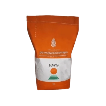 Пакет семян KWS с оранжевым дизайном и логотипом бренда. - КВС КРЕАТОС