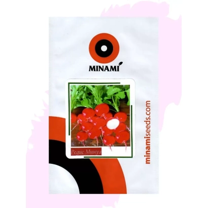 Seed packet MINAMI with image of red vegetables - MINUA