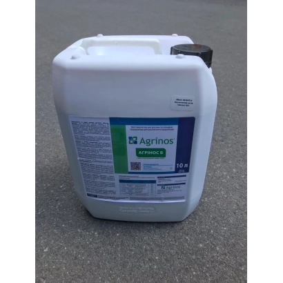 Белая канистра с этикеткой АГРИНОС Б