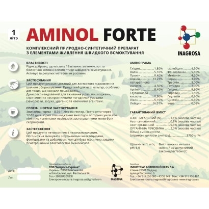 Регулятор роста Aminol Forte на упаковке - Аминол форте