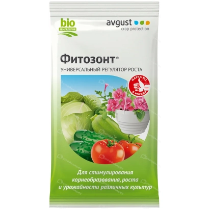Упаковка минерального регулятора роста Фитозонт с изображением томатов и салата - Филазонит Регенерующий