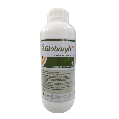 Бутылка с продуктом Globaryl, регулятор роста растений - ГЛОБАРИЛ