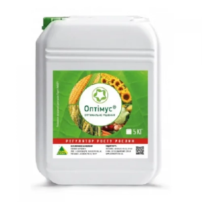 Белая канистра с зелёной этикеткой Optimyc для регулятора роста растений - ОПТИМУС