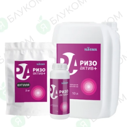 Упаковка Ризоактив Концентрат в пакетиках и канистре