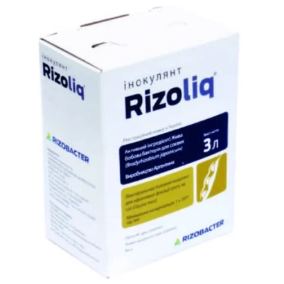 Упаковка инкулянта Rizoliq объёмом 3 л - Ризолик Квасоля + протектор Премакс