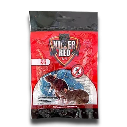 Родентицидная приманка «RED KILLER» в красной упаковке