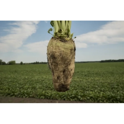 Сахарная свекла Сафари на фоне зеленого поля